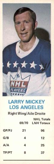 1970-71 Dad's Cookies #NNO Larry Mickey Front