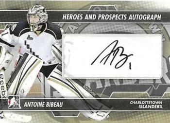 2013-14 In The Game Heroes and Prospects - Autographs #A-ABI Antoine Bibeau Front