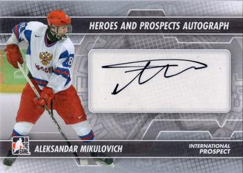 2013-14 In The Game Heroes and Prospects - Autographs #A-AMI Aleksandar Mikulovich Front