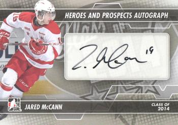 2013-14 In The Game Heroes and Prospects - Autographs #A-JMC Jared McCann Front