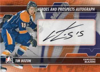 2013-14 In The Game Heroes and Prospects - Autographs #A-TB Tim Bozon Front