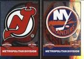 2013-14 Panini Stickers - Team Logos #A11 / A12 New Jersey Devils / New York Islanders Front