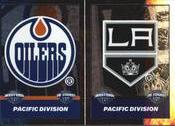 2013-14 Panini Stickers - Team Logos #A19 / A20 Edmonton Oilers / Los Angeles Kings Front