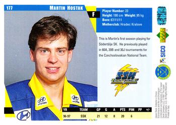 1997-98 Collector's Choice Swedish #177 Martin Hostak Back