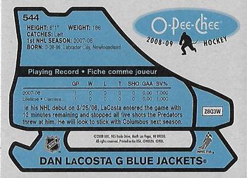 2008-09 O-Pee-Chee - 1979-80 Retro #544 Dan LaCosta Back