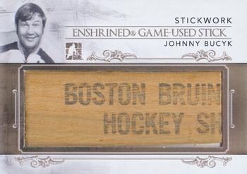2013-14 In The Game StickWork - Enshrined Game Used Sticks Gold #EGUS-05 Johnny Bucyk Front