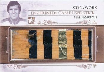 2013-14 In The Game StickWork - Enshrined Game Used Sticks Gold #EGUS-19 Tim Horton Front