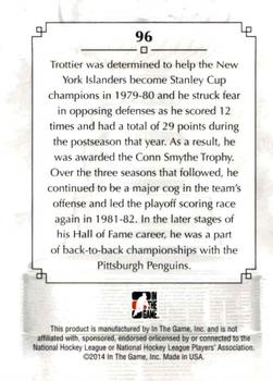 2013-14 In The Game Lord Stanley's Mug #96 Bryan Trottier Back