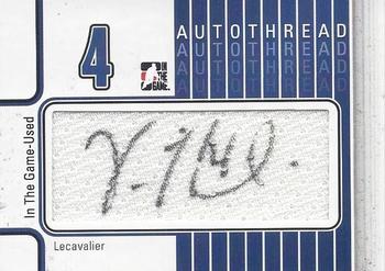 2013-14 In The Game Used - Autothreads #AT-VL Vincent Lecavalier Front