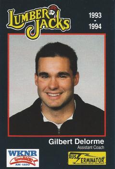 1993-94 Cleveland Lumberjacks (IHL) #3 Gilbert Delorme Front