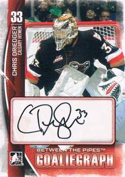 2013-14 In The Game Between the Pipes - GoalieGraphs #A-CD Chris Driedger Front