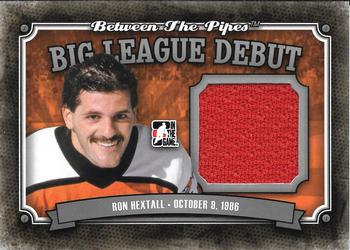 2013-14 In The Game Between the Pipes - Big League Debut Jerseys Silver #BLD-05 Ron Hextall Front