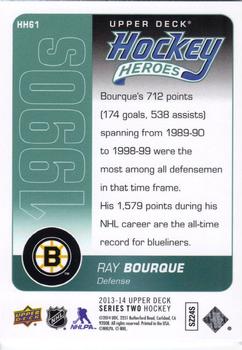 2013-14 Upper Deck - Hockey Heroes: 1990s #HH61 Ray Bourque Back