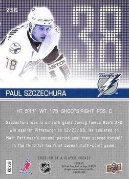 2008-09 Upper Deck Be a Player #256 Paul Szczechura Back