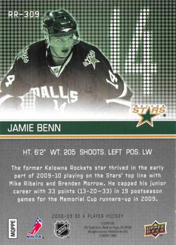 2008-09 Upper Deck Be a Player #RR-309 Jamie Benn Back