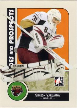 2008-09 In The Game Heroes and Prospects #110 Simeon Varlamov Front
