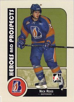 2008-09 In The Game Heroes and Prospects #77 Nick Ross Front
