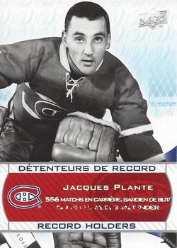 2008-09 Upper Deck Montreal Canadiens Centennial #246 Jacques Plante Front