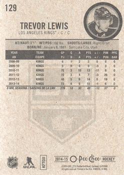 2014-15 O-Pee-Chee #129 Trevor Lewis Back