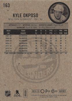 2014-15 O-Pee-Chee #163 Kyle Okposo Back