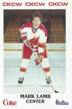 1984-85 Moncton Golden Flames (AHL) Police #6 Mark Lamb Front