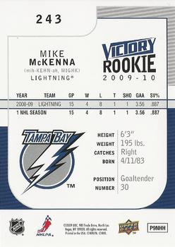 2009-10 Upper Deck Victory #243 Mike McKenna Back