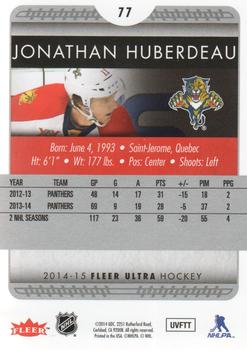2014-15 Ultra #77 Jonathan Huberdeau Back