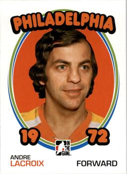 2009-10 In The Game 1972 The Year In Hockey #107 Andre Lacroix Front