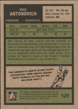 2009-10 In The Game 1972 The Year In Hockey #121 Mike Antonovich Back