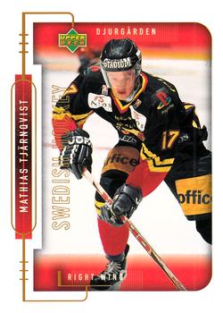 1999-00 Upper Deck Swedish Hockey League #48 Mathias Tjarnqvist Front
