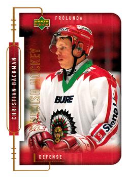 1999-00 Upper Deck Swedish Hockey League #74 Christian Backman Front