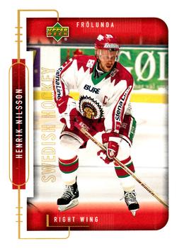 1999-00 Upper Deck Swedish Hockey League #84 Henrik Nilsson Front