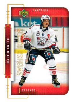 1999-00 Upper Deck Swedish Hockey League #121 Martin Knold Front