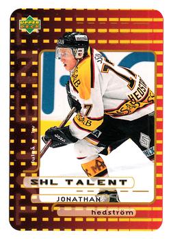 1999-00 Upper Deck Swedish Hockey League #211 Jonathan Hedstrom Front