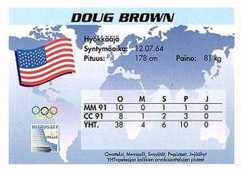 1994 Semic Jääkiekkokortit Keräilysarja (Finnish) #117 Doug Brown Back