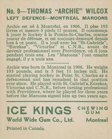 1933-34 World Wide Gum Ice Kings (V357) #9 