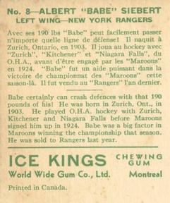 1933-34 World Wide Gum Ice Kings (V357) #8 