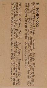 1933-34 British Consols (V129) #48 Danny Cox Back