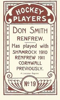 1991 Reprint 1911 C-55 #19 Don Smith Back
