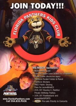 2009-10 Upper Deck #NNO Florida Panthers SGA Ad Front