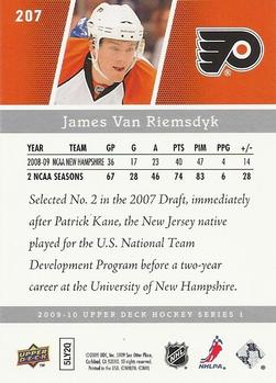 2009-10 Upper Deck #207 James Van Riemsdyk Back