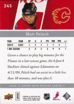 2009-10 Upper Deck #245 Matt Pelech Back