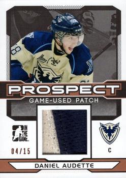 2014 In The Game Draft Prospects - Patches Bronze #PGU-8 Daniel Audette Front