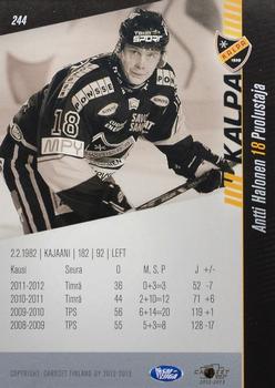 2012-13 Cardset Finland #244 Antti Halonen Back