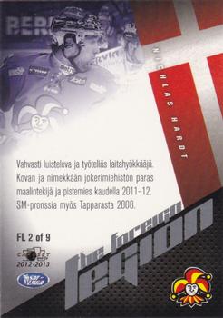 2012-13 Cardset Finland - The Foreign Legion #FL 2 Nichlas Hardt Back