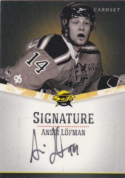 2012-13 Cardset Finland - Signature #NNO Anssi Löfman Front