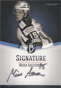 2012-13 Cardset Finland - Signature #NNO Miro Aaltonen Front