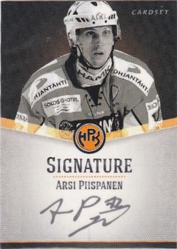 2012-13 Cardset Finland - Signature #NNO Arsi Piispanen Front