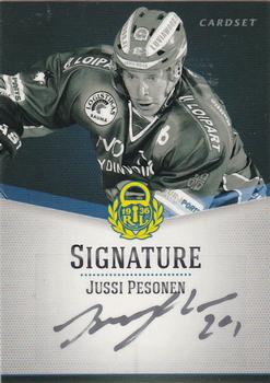 2012-13 Cardset Finland - Signature #NNO Jussi Pesonen Front