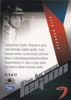 2012-13 Cardset Finland - The Foreign Legion 2 #FL 9 Petr Hubacek Back